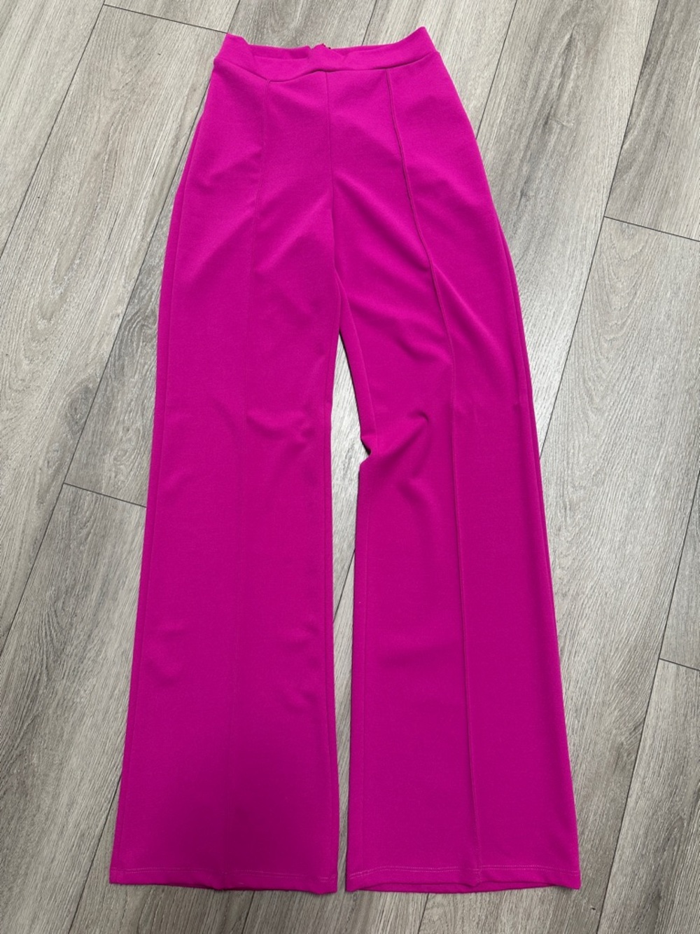 High-Rise Fuchsia Wide-Leg Pants for Women